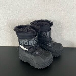 Toddler Black Sorel Snow Boots